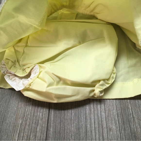 CATTON CANDY Baby Yellow Lace Dress Training Pants CATTON BROS 0-6 Month VTG - Picture 2 of 12